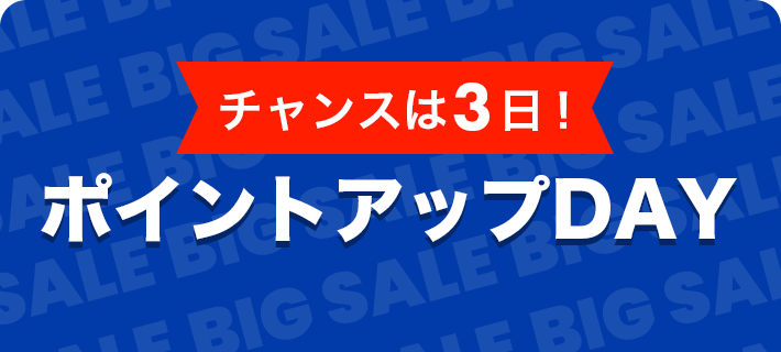 チャンスは3日！ポイントアップDAY