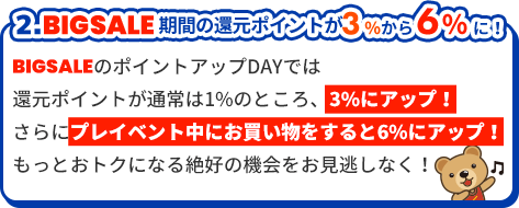 2.抽選で50名様に1，000ポイントプレゼント！